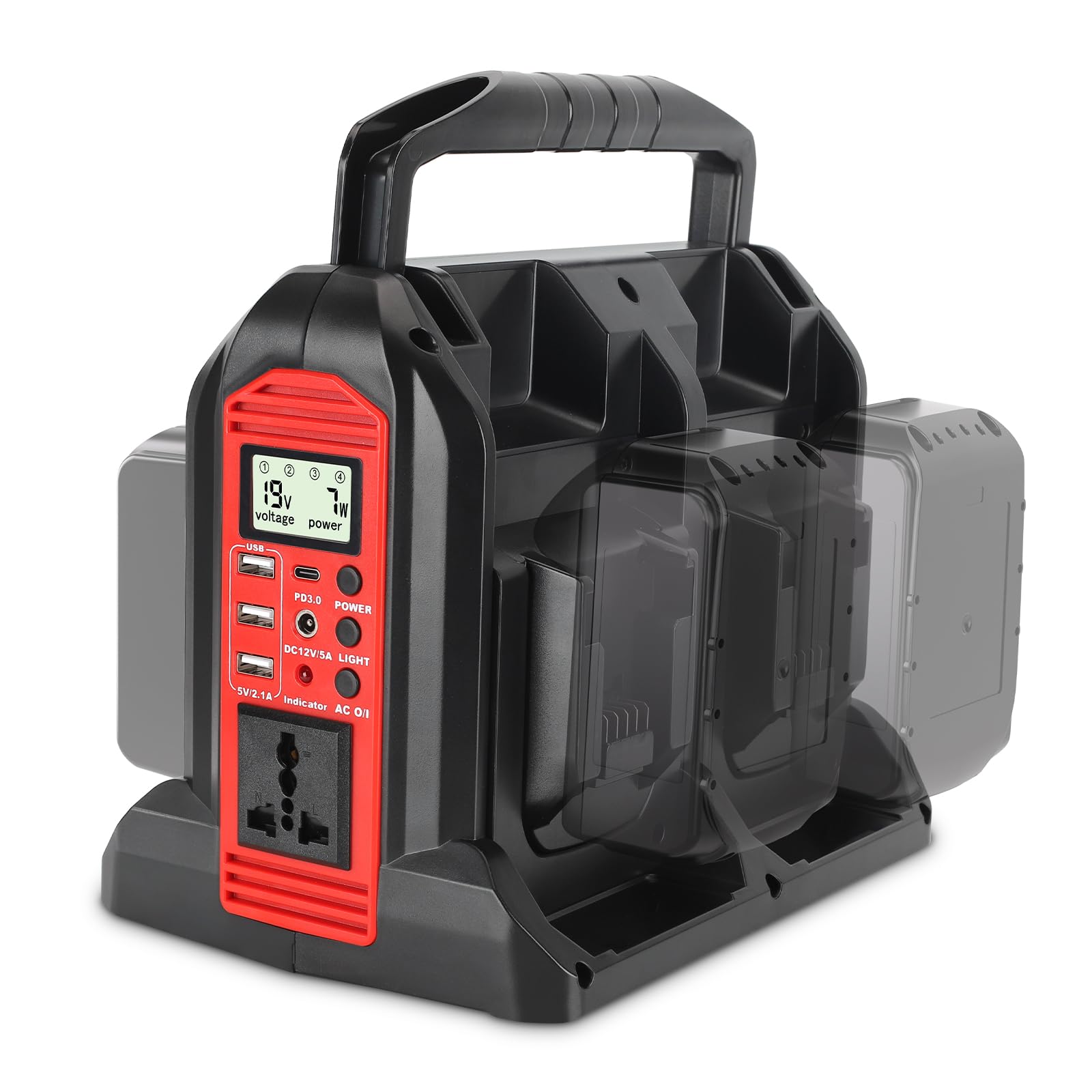 Amazon.com: 350W Inverter for Milwaukee 18V Li-ion Battery, 4-Port
